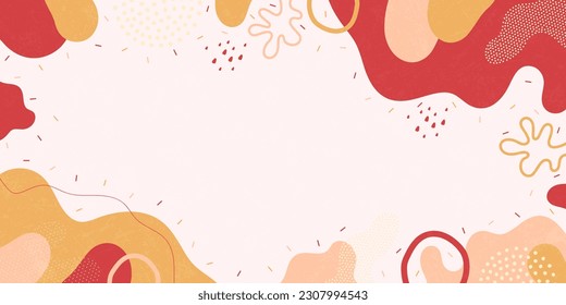 Bright background. Abstract shapes, bright colors. Minimalist pattern background.