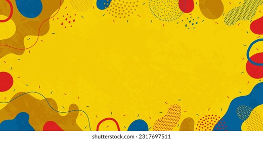 Heller Hintergrund. Abstrakte Formen, helle Farben. Minimalistischer Musterhintergrund.