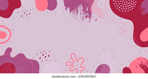 Bright background. Abstract shapes, bright colors. Minimalist pattern background.