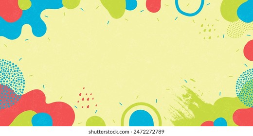 Fondo brillante. Formas Abstractas, colores brillantes. Fondo de patrón minimalista.