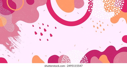Fondo brillante. Formas Abstractas, colores brillantes. Fondo de patrón minimalista.