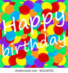 Bright background with balloons