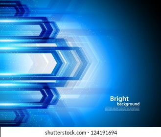 Bright background in blue color. Abstract illustration