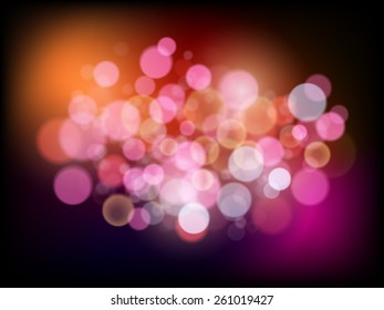 Bright background with bokeh effect