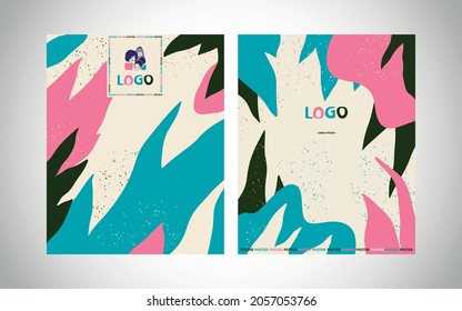 Bright background for business cards, banners, flyers, placards, posters, advertising layouts. Challenging poster design. Bright pattern for graphic design. Vector minimal report design.