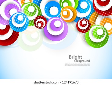 Bright background with circles