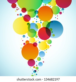 Bright background with circles