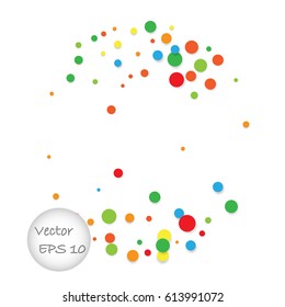 Bright background with circles - vector