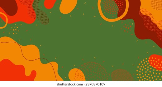 Fondo brillante. Diseño de presentación de plantillas de ondas de color con línea de color y puntos.