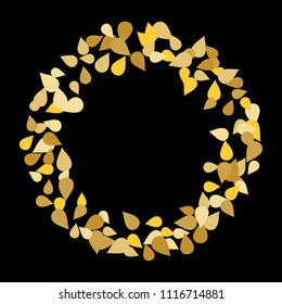 Bright background with colored petals. Simple gentle template for the card, invitation, printing. Fashionable decoration with beautiful petals.