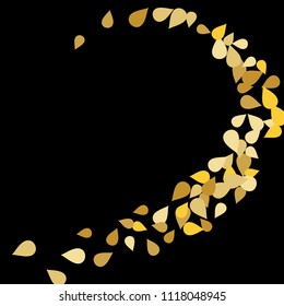 Bright background with colored petals. Simple gentle template for the card, invitation, printing. Fashionable decoration with beautiful petals.
