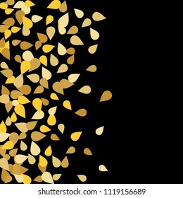 Bright background with colored petals. Simple gentle template for the card, invitation, printing. Fashionable decoration with beautiful petals.