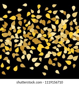 Bright background with colored petals. Simple gentle template for the card, invitation, printing. Fashionable decoration with beautiful petals.