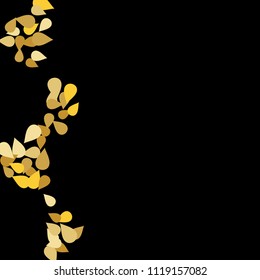 Bright background with colored petals. Simple gentle template for the card, invitation, printing. Fashionable decoration with beautiful petals.