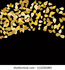 Bright background with colored petals. Simple gentle template for the card, invitation, printing. Fashionable decoration with beautiful petals.