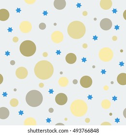 Bright background with colorful circles.Seamless Christmas background