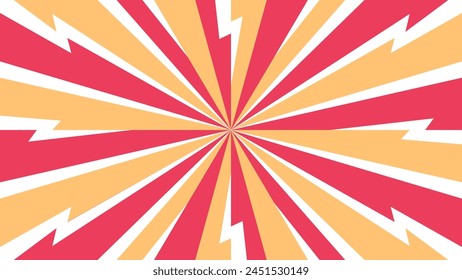 Heller Hintergrund mit farbenfroher Beleuchtung und Linien. Pop-Kunsthintergrund.