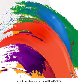 Bright background with colorful objects for banner, poster, web pages, and other