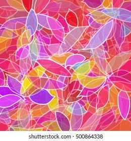 bright background with colors petals. By clipping mask. Not seamless.