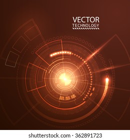 Bright background Concept technology.