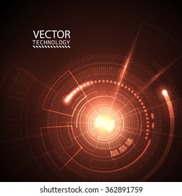 Bright background Concept technology.