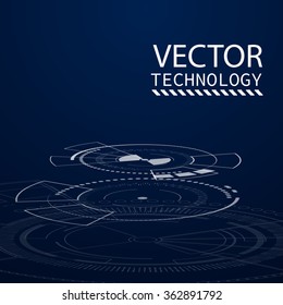 Bright background Concept technology.