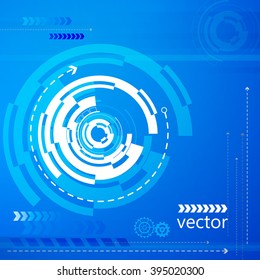 Bright background Concept technology.