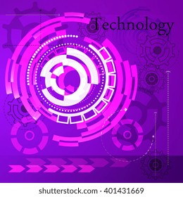 Bright background Concept technology.