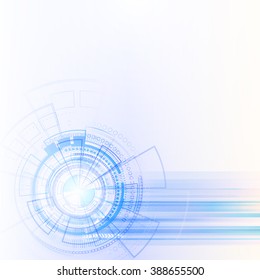 Bright background Concept technology. Vector.