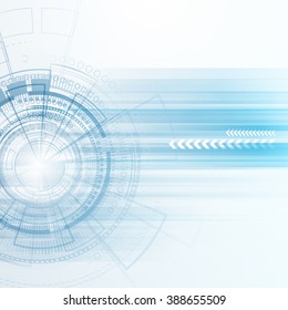 Bright background Concept technology. Vector.