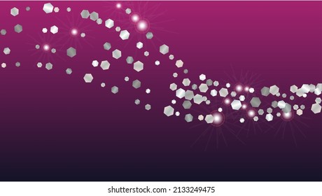 Bright Background with Confetti of Glitter Particles. Sparkle Lights Texture. Party pattern. Light Spots. Star Dust. Explosion of Confetti. Design for Banner.