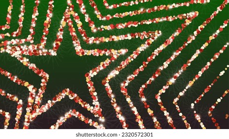 Bright Background with Confetti of Glitter Particles. Sparkle Lights Texture. Holiday pattern. Light Spots. Star Dust. Explosion of Confetti. Design for Print.