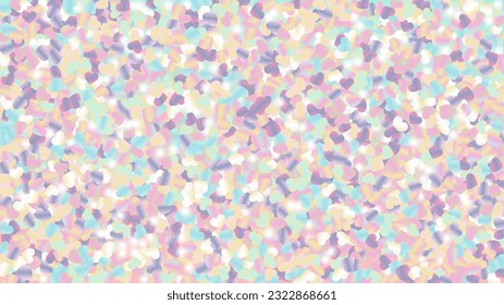 Bright Background with Confetti of Glitter Particles. St. Valentine Day. Celebration pattern. Light Spots. Explosion of Confetti. Glitter Vector Illustration. Design for Sale.