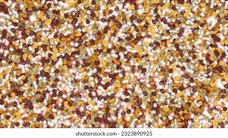 Fondo brillante con confetti de partículas brillantes. Sparkle Luces Textura. Patrón de Navidad. Puntos de luz. Star Dust. Explosión de Confetti. Diseño de la pancarta.