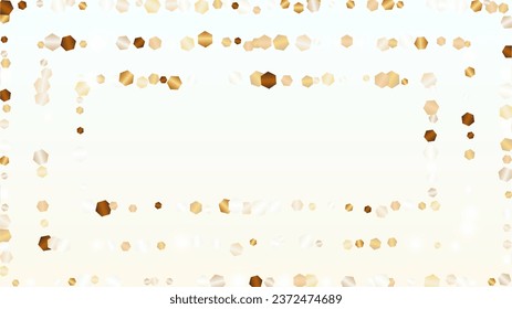 Bright Background with Confetti of Glitter Particles. Sparkle Lights Texture. Christmas pattern. Light Spots. Star Dust. Explosion of Confetti. Design for Banner.