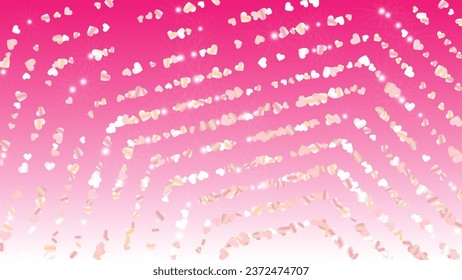 Bright Background with Confetti of Glitter Particles. St. Valentine Day. Party pattern. Light Spots. Explosion of Confetti. Glitter Vector Illustration. Design for Invitation.