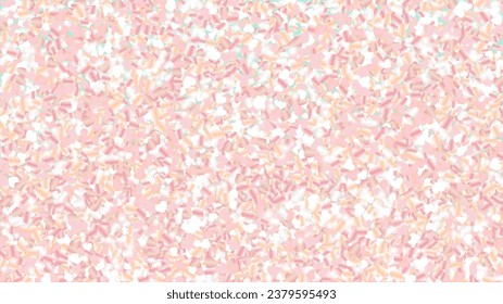 Bright Background with Confetti of Glitter Particles. St. Valentine Day. Disco pattern. Light Spots. Explosion of Confetti. Glitter Vector Illustration. Design for Print.