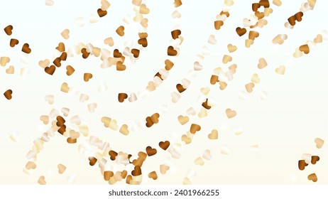 Fondo brillante con confetti de partículas brillantes. Día de San Valentín. Patrón de partido. Puntos de luz. Explosión de Confetti. Ilustración del vector de brillo. Diseño para tarjeta.