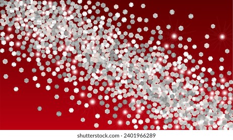 Fondo brillante con confetti de partículas brillantes. Sparkle Luces Textura. Patrón de aniversario. Puntos de luz. Star Dust. Explosión de Confetti. Diseño para publicidad.