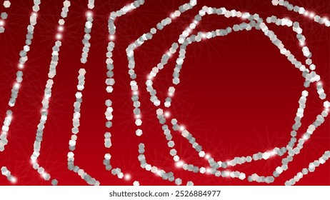 Fundo brilhante com Confete de Partículas Brilhantes. Textura de luzes cintilantes. Padrão de celebração. Pontos de luz. Poeira de Estrela. Explosão de Confete. Design para cartão.