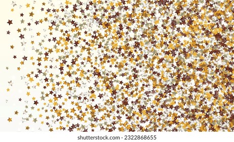 Bright Background with Confetti of Glitter Star Particles. Sparkle Lights Texture. Party pattern. Light Spots. Star Dust. Christmass Design. Explosion of Confetti. Design for Sale.