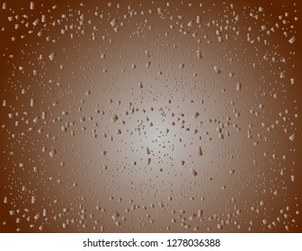 Bright background crumb decor