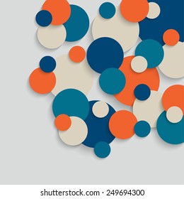 Bright background for design circles