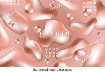 Bright background with the effect of liquid bubbles.