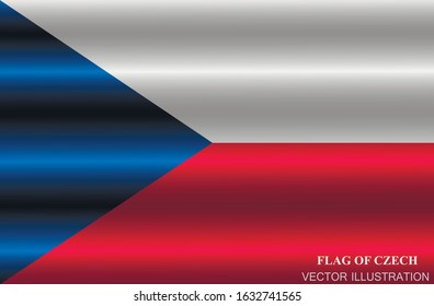 Bright background with flag of Czech Republic . Happy Czech day background. Bright button with flag.