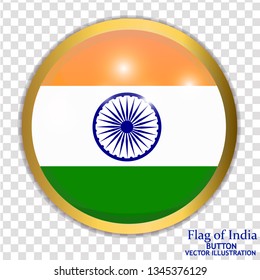 Bright background with flag of India. Happy India day background. Bright illustration with transparent background .