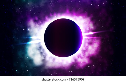 Bright background of the galaxy