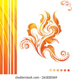 bright background with geometric elements in luxury style