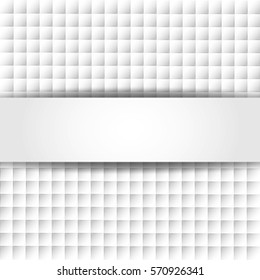 Bright background of geometric shapes square and banner for text