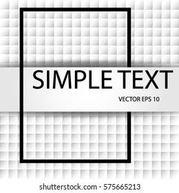 Bright background of geometric shapes of the square , paper banner for text design concept rectangular frame
